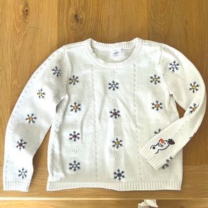 Hanna Andersson Olaf sweater girls Size 5